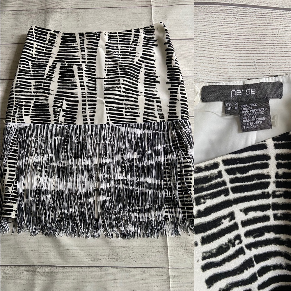 Per se Fringe Skirt Size 2 - Perfect Condition